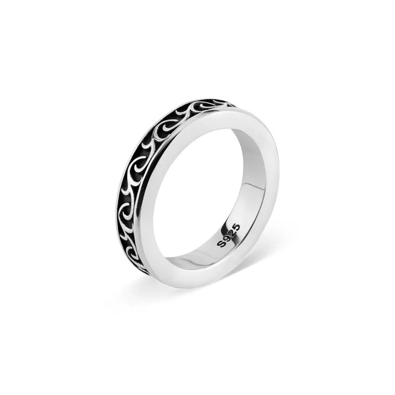 ROCK&RIDE 925 Sterling Silver Rings Unisex-1