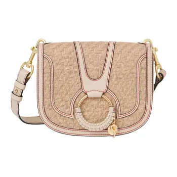 See By Chloe Hana Fabric Crossbody Bag, Shoulder Bag Women's Straw Beige
