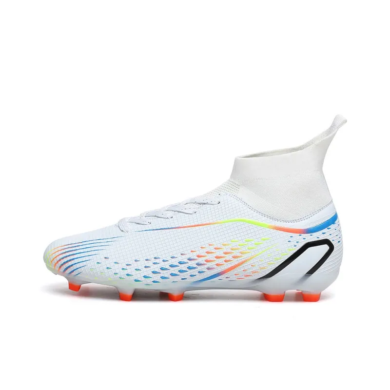 GERTOP Cushioning Anti-Slip Wear-Resistant Breathable Balance Lightweight Soccer Shoes Unisex-6
