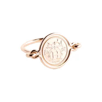 HERMES Rings Unisex Rose Gold