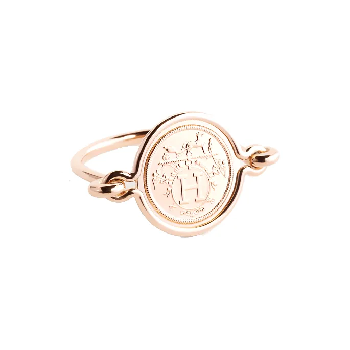 HERMES Rings Unisex Rose Gold-0