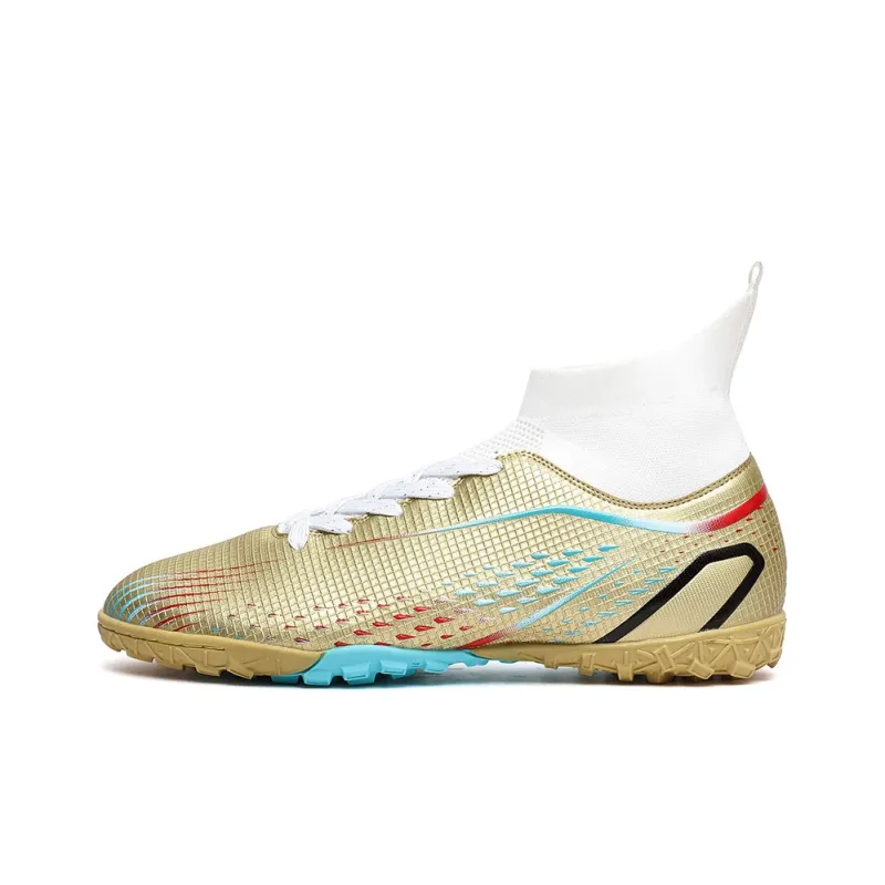GERTOP Cushioning Anti-Slip Wear-Resistant Breathable Balance Lightweight Soccer Shoes Unisex-36