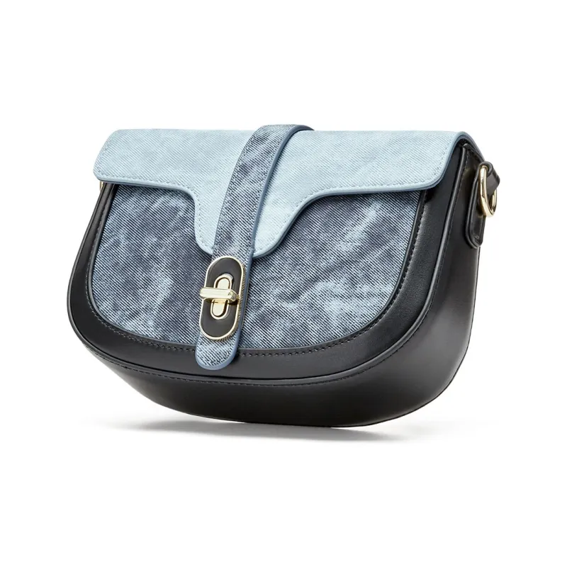 JOSINY PU Shoulder Bag Women's Gray Blue/Apricot-4