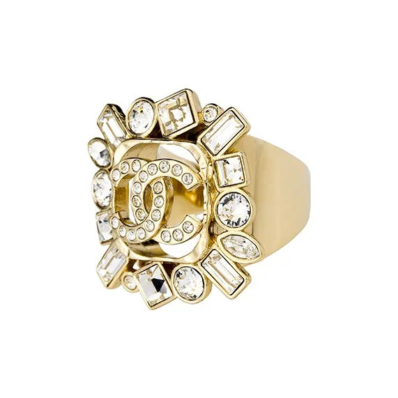 CHANEL Metal Rings Women's Gold-1