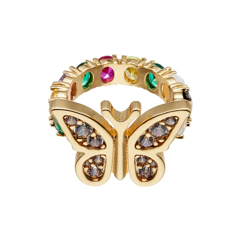 STUGAZI Copper Plated With 24k Zircon Rings Unisex-1