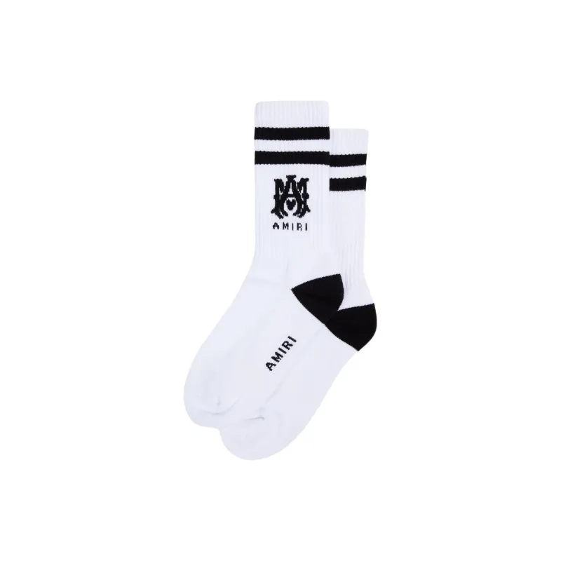 AMIRI Mid-Calf Socks Men's 1 Pack White-0