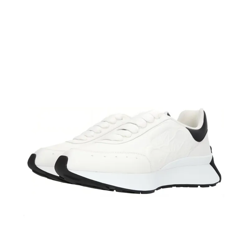Alexander McQueen Sprint Runner 'White Black' Women's-3