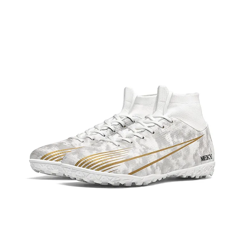 MEKY Cushioned Wear-Resistant Breathable Slip-Resistant Teenagers Soccer Shoes Unisex-18