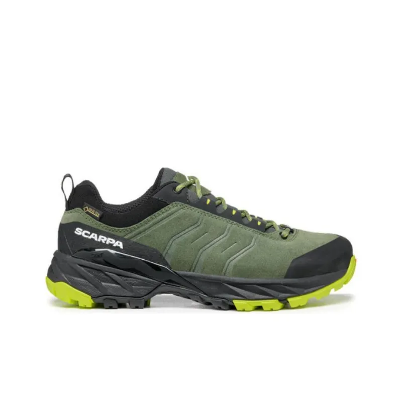 SCARPA Rush Trail Gtx Wmn Cushioned Wear-Resistant Slip-Resistant Low-Top Outdoor Shoes Women's Black Green-1