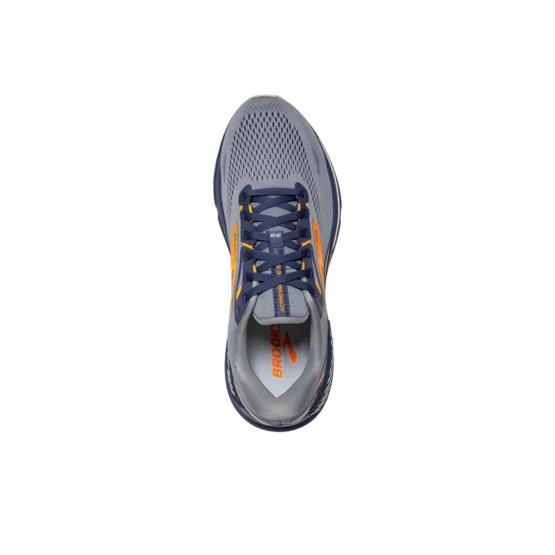 Brooks Adrenaline GTS Cushioned Wear Resistant Slip Resistant Low Top Casual Running Shoes Men's Blue Yellow-5
