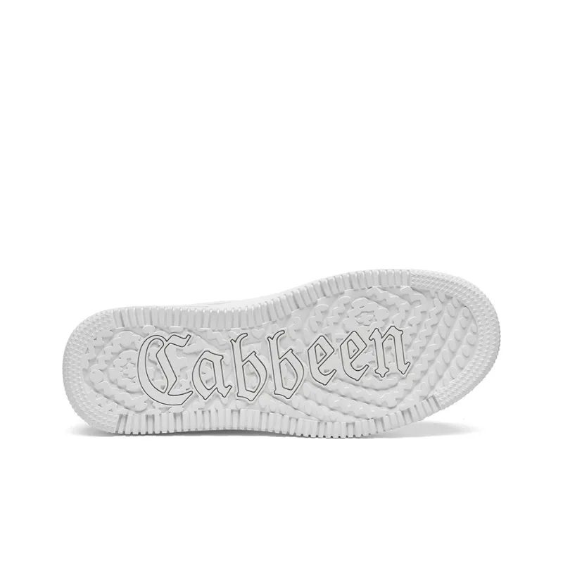 Cabbeen Casual Air Force Lightweight And Breathable Low Top Skateboard Shoes Men's White-11