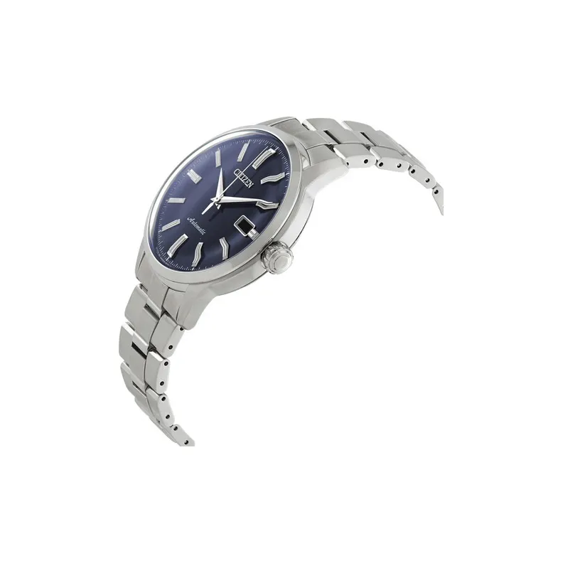 CITIZEN Ecology Drive Collection Automatic Mechanical Movement Stainless Steel Strap Watch Men's Watches Black Dial-1