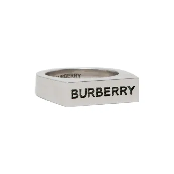 Burberry Brass Rings Men's Silver