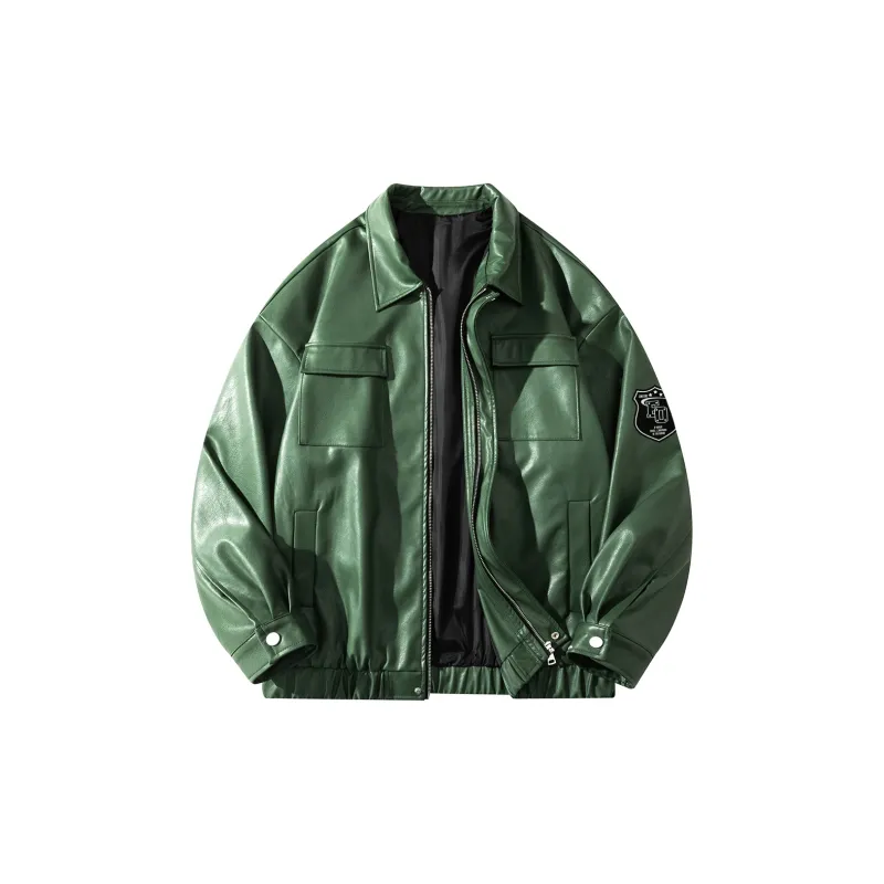 EOOVEN Leather Jackets Unisex-4