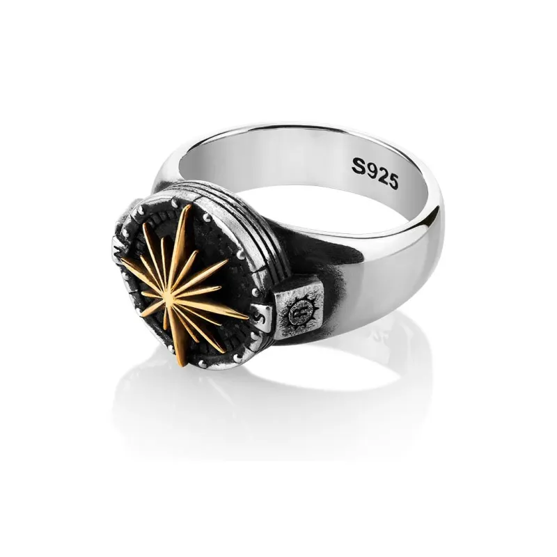 ROCK&RIDE 925 Sterling Silver Rings Men's-1