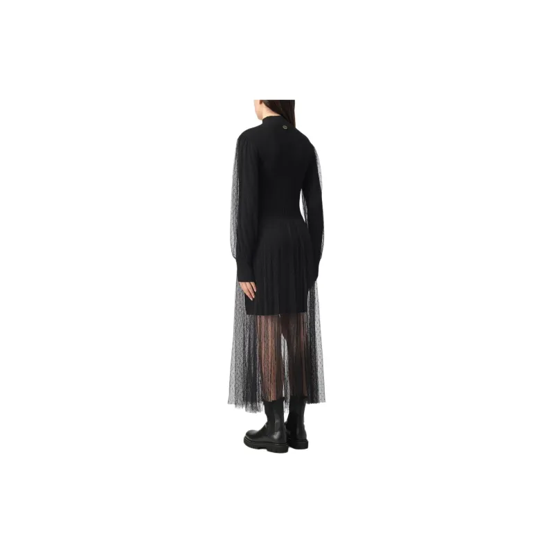 TWINSET MILANO Long-Sleeved Dresses Women's Black-1