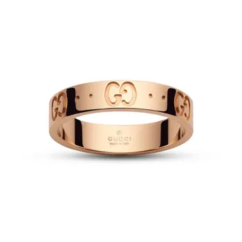 GUCCI 18K Rose Gold Icon Ring