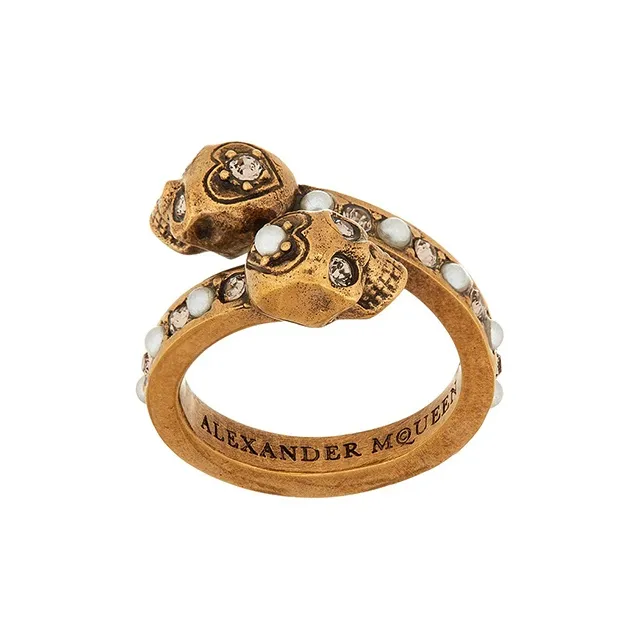 Alexander McQueen Wrapped Skull Ring-2