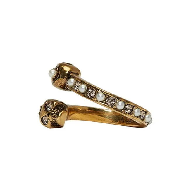 Alexander McQueen Wrapped Skull Ring-4