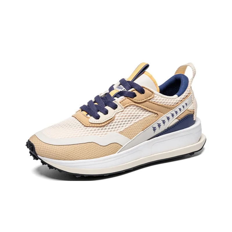 Kappa Slip Resistant, Abrasion Resistant, Breathable Low Top Casual Running Shoes Unisex White Brown-2