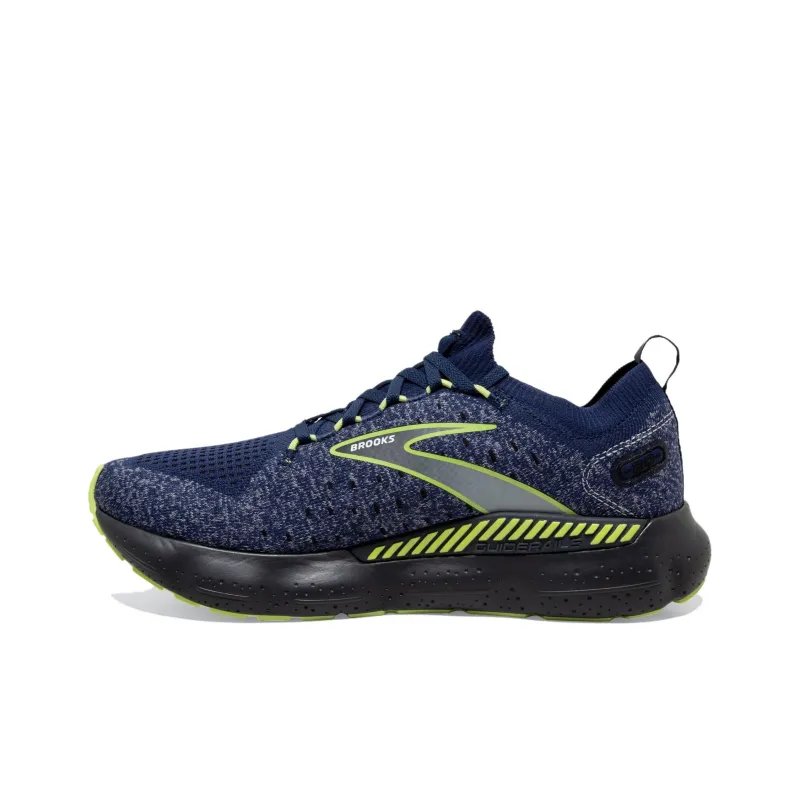 Brooks Glycerin StealthFit GTS 20 Anti-Slip Wear-Resistant Low-Top Running Shoes Men's Blue Black-0