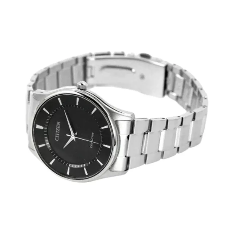 CITIZEN Ecology Drive Collection Mechanical Movement Stainless Steel Strap Watch Men's Watches Black Dial BJ6480 51E-4