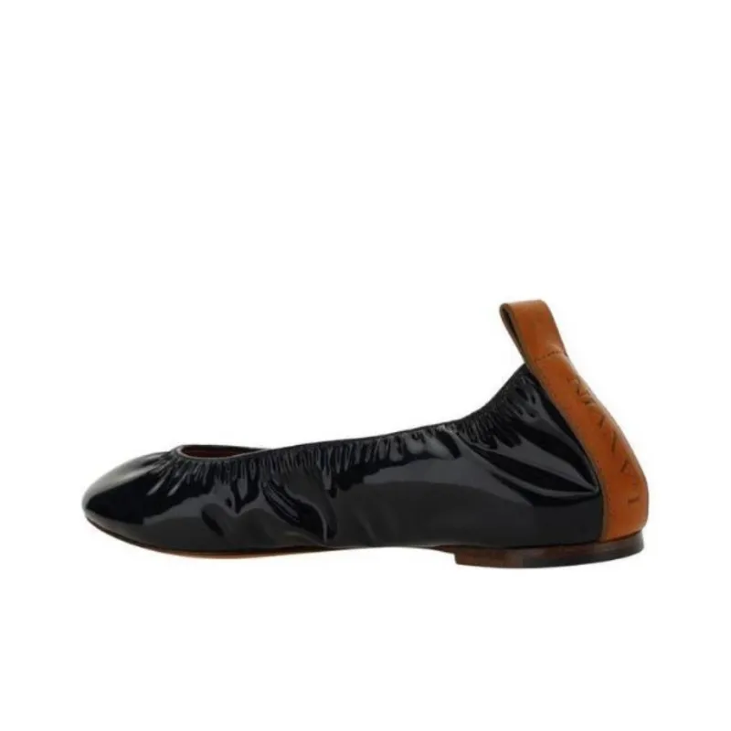 Lanvin Patent Leather Ballerina Shoes-3