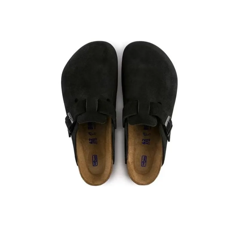 Birkenstock Boston Soft Footbed Narrow 'Black'-3