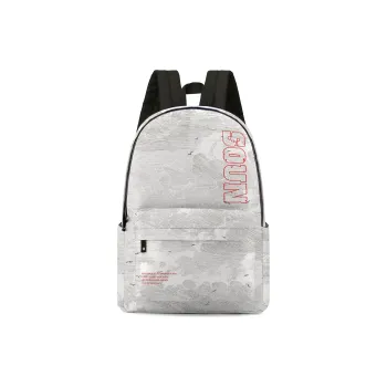 Soundbyte × ONRF Collaboration Polyester Students Backpack Laptop Bag Regular Unisex White