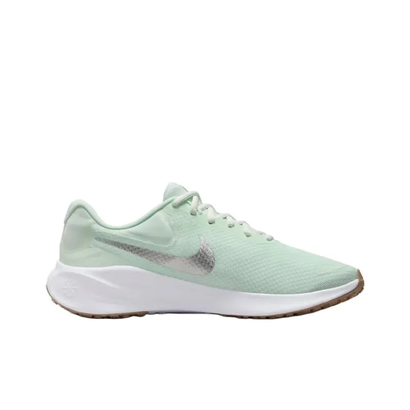 Nike Revolution 7 Barely Green White Platinum Tint Metallic Silver Women's-1