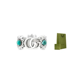 GUCCI 925 Sterling Silver Rings Women's
