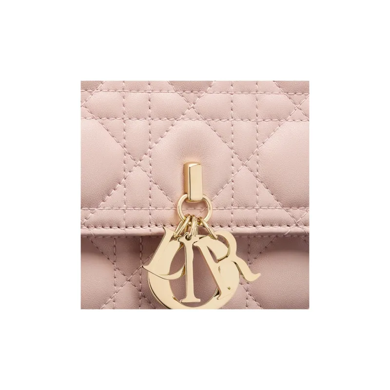DIOR Sheepskin Shoulder Bag, Crossbody Bag, Handbag Women's Rouge Pink-4