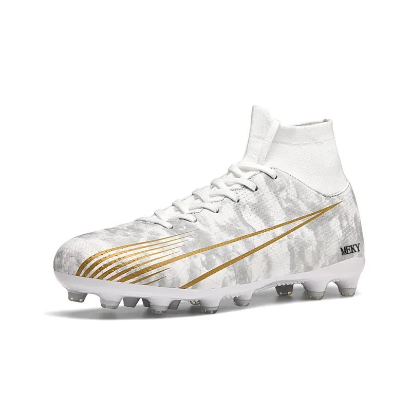 MEKY Cushioned Wear-Resistant Breathable Slip-Resistant Teenagers Soccer Shoes Unisex-2