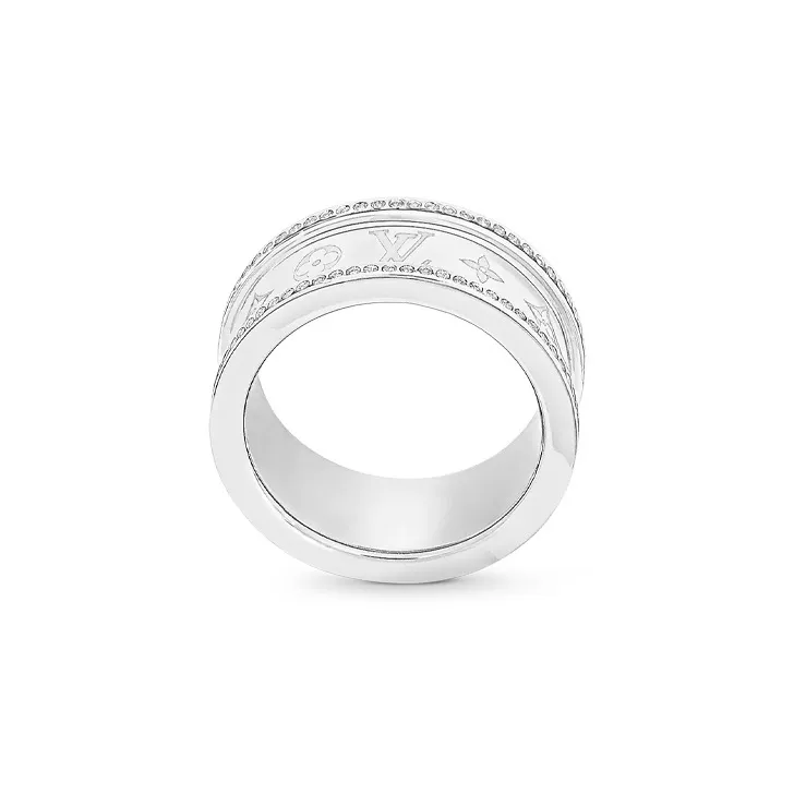 LOUIS VUITTON Metal Rings Men's Silver-1