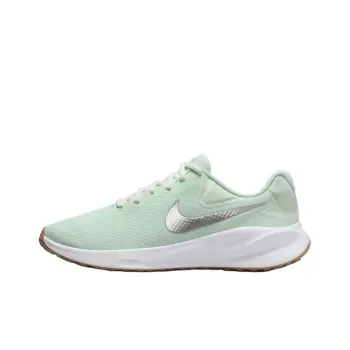 Nike Revolution 7 Barely Green White Platinum Tint Metallic Silver Women's