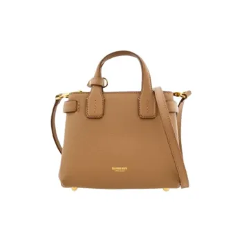 Burberry Grain Leather Shoulder Bag, Crossbody Bag, Handbag Women's Ostrich Color