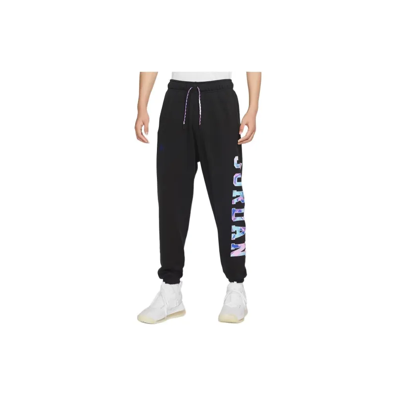 Jordan Knitted Sports Pants Men's Black-2