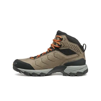 SCARPA Cushioning Wear-Resistant High-Top Hiking Trekking Shoes Men's Yellow Black
