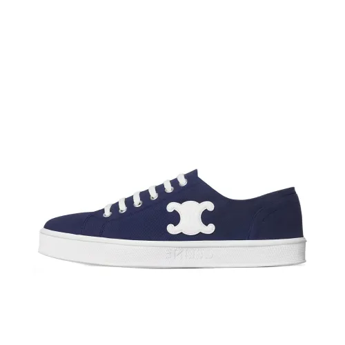 CELINE Skateboard Shoes Women's Low-Top Blue