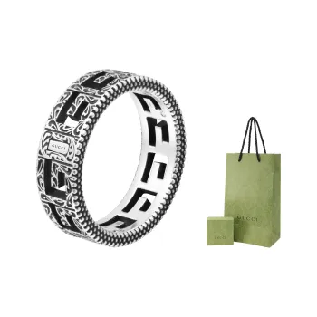 GUCCI 925 Sterling Silver Rings Unisex