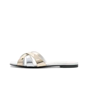 3JUIN Caris Vegas Leather Slides Women's