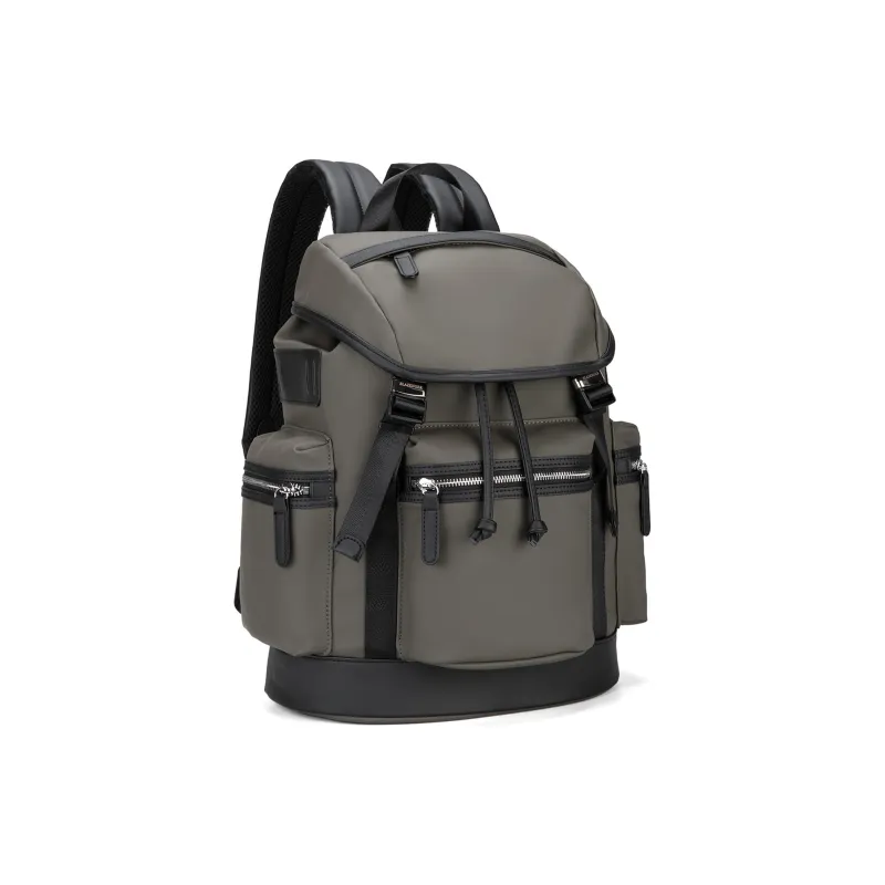 Slazenger PU Travel Backpack Laptop Bag Backpack Large Size Unisex Army Green-6