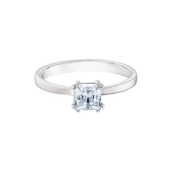 Swarovski Attract Metal Rings Women's White Gold Plated