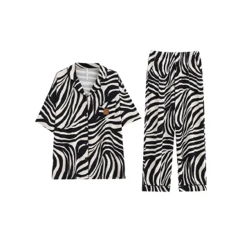 Yue Nei Pajama Set Women's Zebra Print
