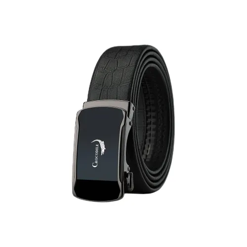 Crocodile Business Automatic Buckle High End Cow Leather Leather Belts Men's 3.6cm