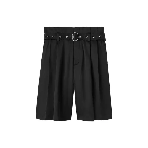 JIL SANDER Pleated Belted Shorts