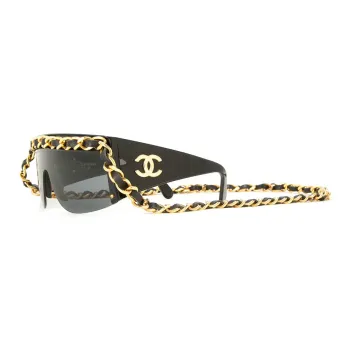 CHANEL Cc Chain Trim Sunglasses