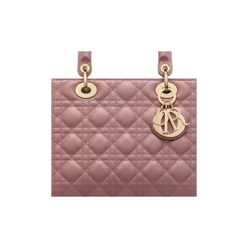 DIOR Lady Dior Sheepskin Daisie Bag Shoulder Bag Crossbody Bag Handbag Medium Size Women's Pink Peony-5