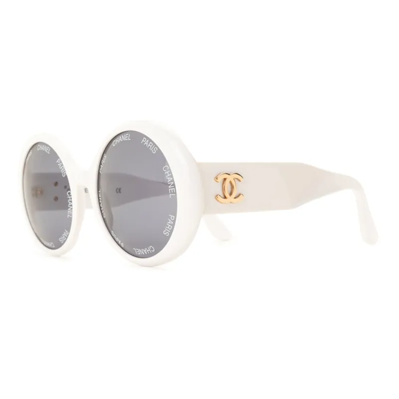 CHANEL 1993 Cc Logo Round frame Sunglasses-0