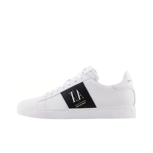 ARMANI EXCHANGE Logo-patch Leather Sneakers